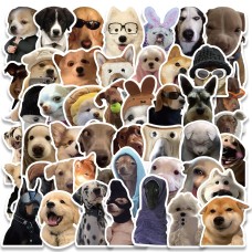 Roggoe Dog-Themed Decals – 50-Piece Set of Fun, Waterproof Stickers Featuring Adorable Dog Designs for Personalization